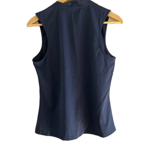 NEW Bad Birdie Blade Sleeveless Golf Polo Shirt Dark Navy Women's Size MEDIUM - Picture 9 of 11